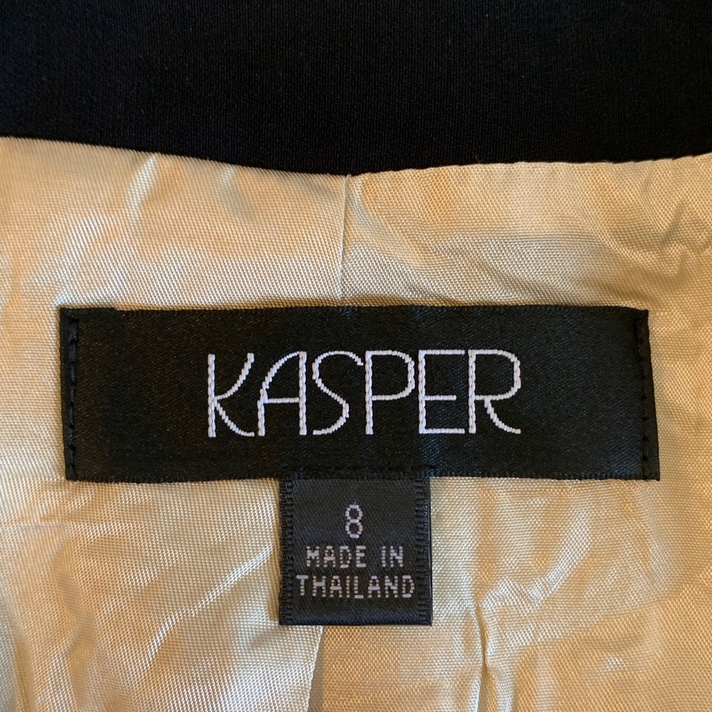 Kasper Open Blazer with black trim Size 8 - Picture 9 of 16